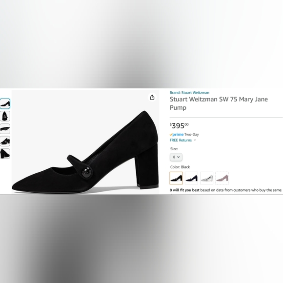 Stuart Weitzman SW 75 Mary Jane Pump - Picture 2 of 4